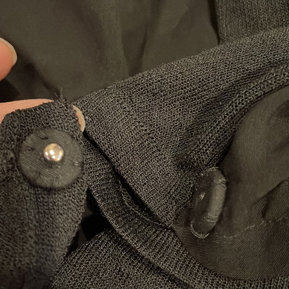 Gap Draped Long Sleeve Black Sweater (sz m) - Picture 10 of 10